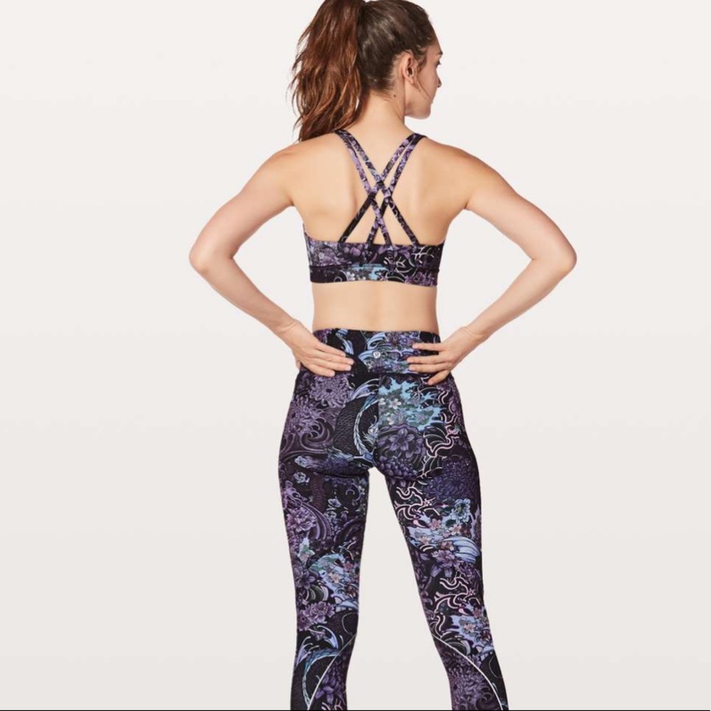 lululemon athletica Purple memoir multi Sports Bra size 6